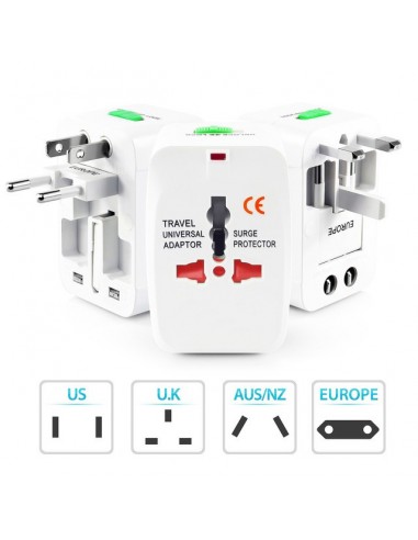 Adaptadora Viajero   220 / 110v / Schuko / Aleman (ficha)