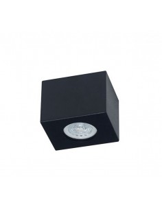 Rustica Potenza I 7191 Ng Spot Ext. Cuadrado Gu-10 Dicro Negro 10 X 10 X 7.5 2